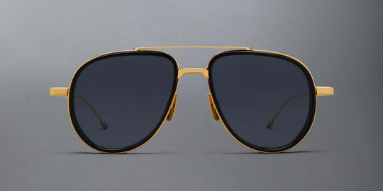 Thom Browne Acetate And Titanium Aviator Sunglasses