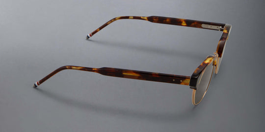 Thom Browne Acetate And Titanium Oval Sunglasses
