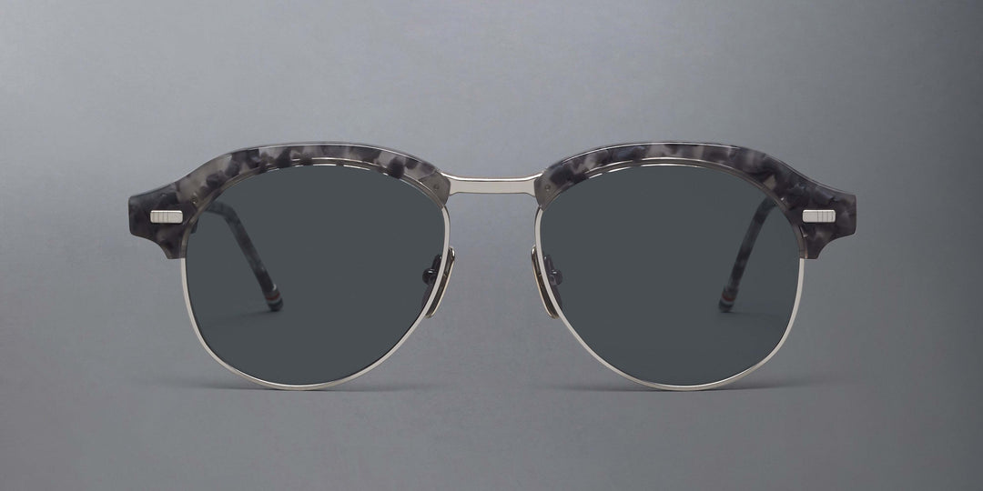 Thom Browne Acetate And Titanium Pilot Sunglasses