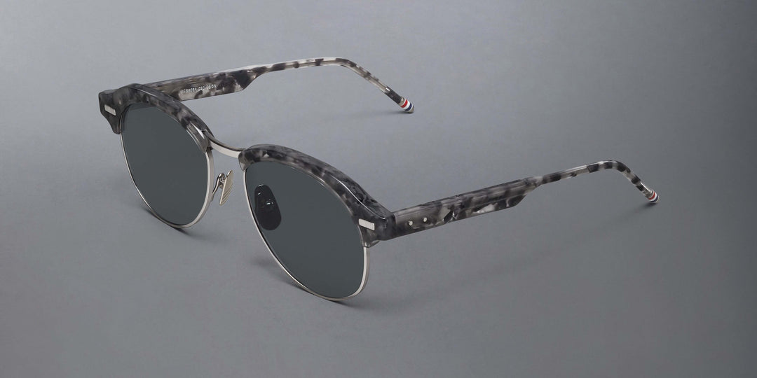 Thom Browne Acetate And Titanium Pilot Sunglasses
