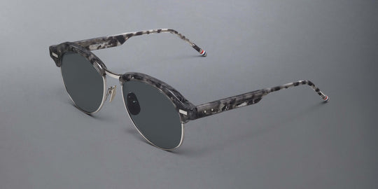 Thom Browne Acetate And Titanium Pilot Sunglasses