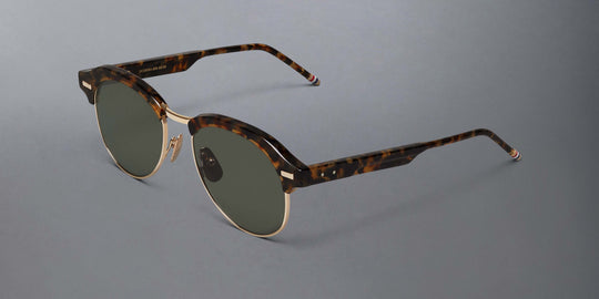 Thom Browne Acetate And Titanium Pilot Sunglasses