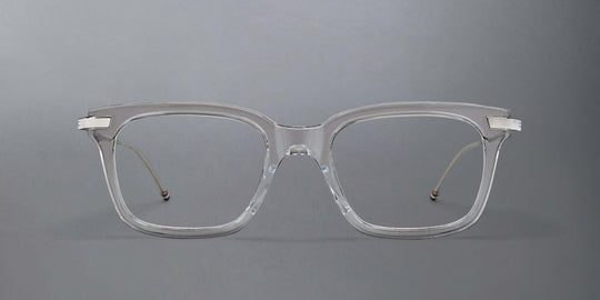 Thom Browne Acetate And Titanium Rectangular Eyeglasses