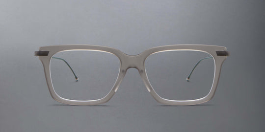 Thom Browne Acetate And Titanium Rectangular Eyeglasses