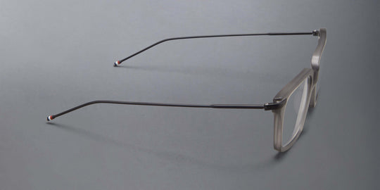 Thom Browne Acetate And Titanium Rectangular Eyeglasses