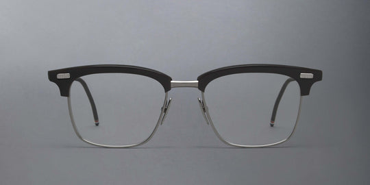 Thom Browne Acetate And Titanium Rectangular Eyeglasses