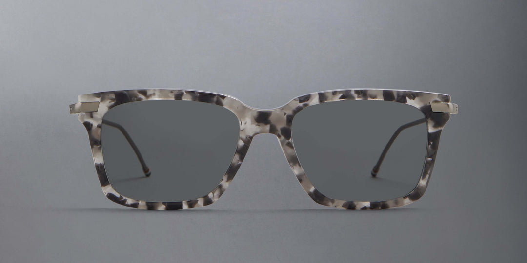 Thom Browne Acetate And Titanium Rectangular Sunglasses