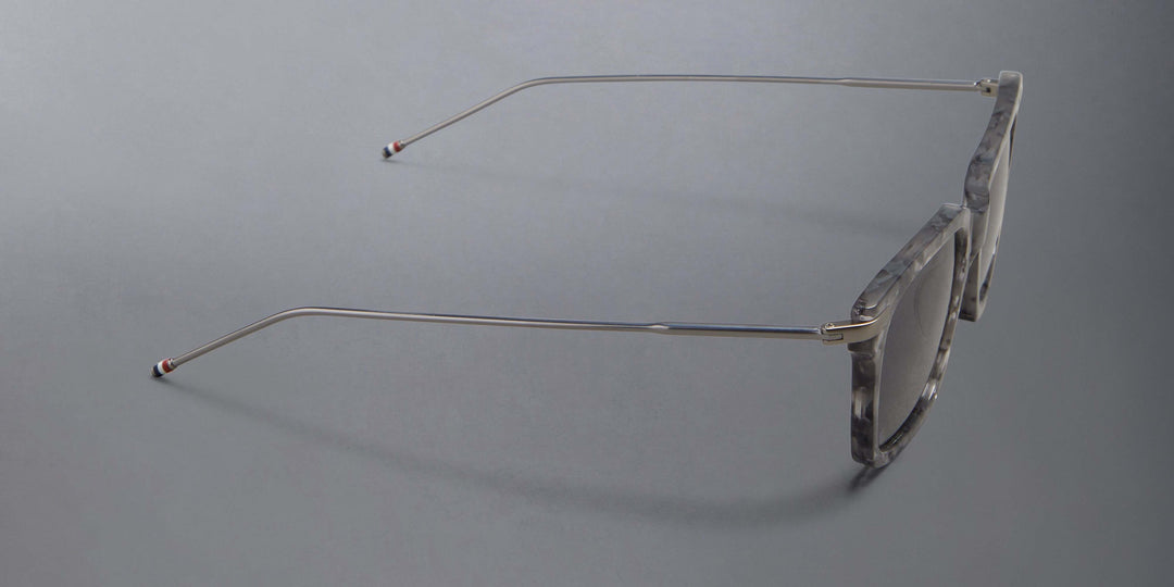 Thom Browne Acetate And Titanium Rectangular Sunglasses