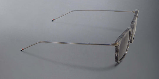 Thom Browne Acetate And Titanium Rectangular Sunglasses