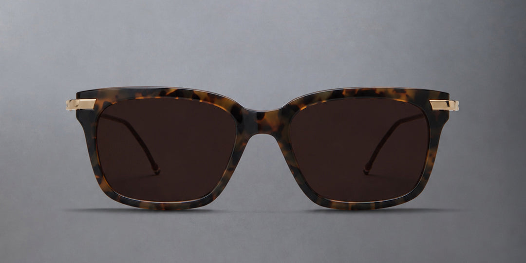 Thom Browne Acetate And Titanium Rectangular Sunglasses