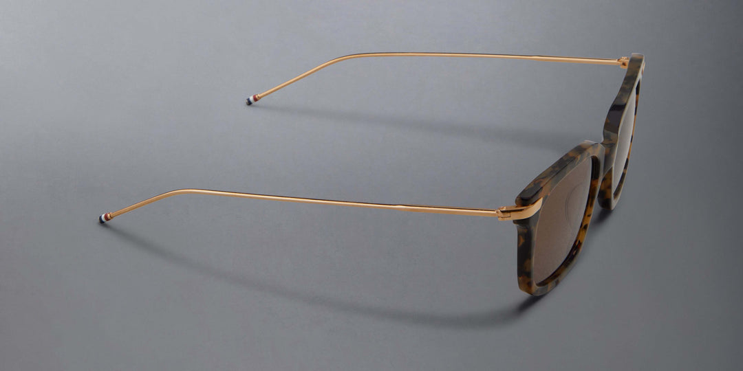 Thom Browne Acetate And Titanium Rectangular Sunglasses