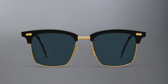 Thom Browne Acetate And Titanium Rectangular Sunglasses
