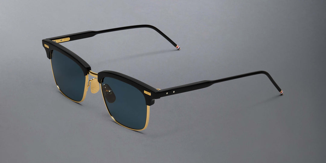 Thom Browne Acetate And Titanium Rectangular Sunglasses