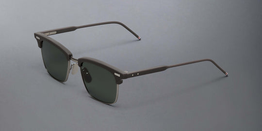 Thom Browne Acetate And Titanium Rectangular Sunglasses
