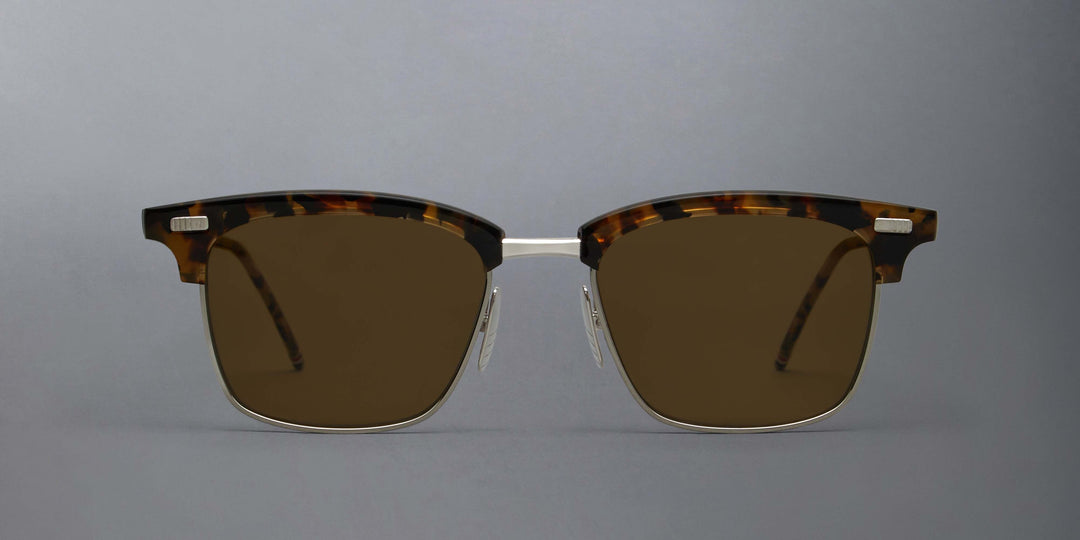 Thom Browne Acetate And Titanium Rectangular Sunglasses