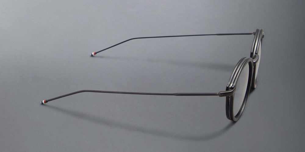 Thom Browne Acetate And Titanium Round Sunglasses