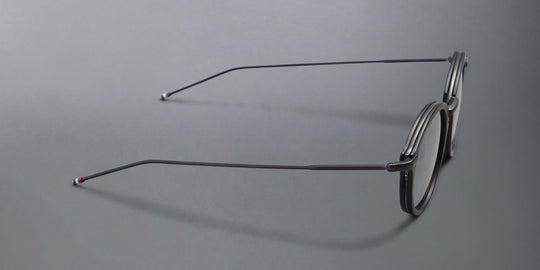 Thom Browne Acetate And Titanium Round Sunglasses