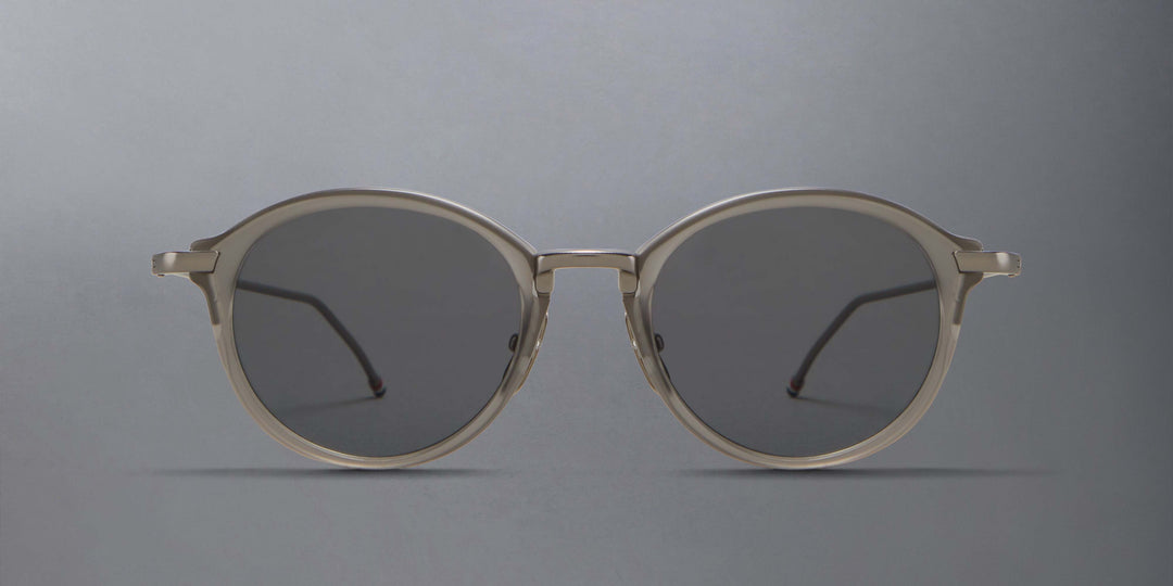 Thom Browne Acetate And Titanium Round Sunglasses