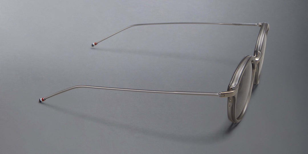 Thom Browne Acetate And Titanium Round Sunglasses
