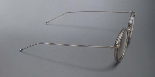 Thom Browne Acetate And Titanium Round Sunglasses