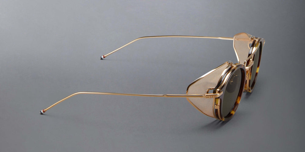 Thom Browne Acetate And Titanium Round Sunglasses