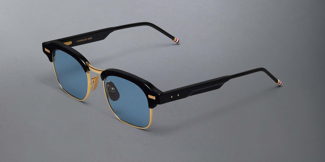 Thom Browne Acetate And Titanium Square Sunglasses