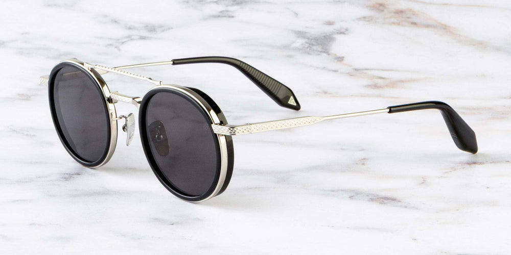 Cutler And Gross Breitling Chrono 0002 Round Sunglasses
