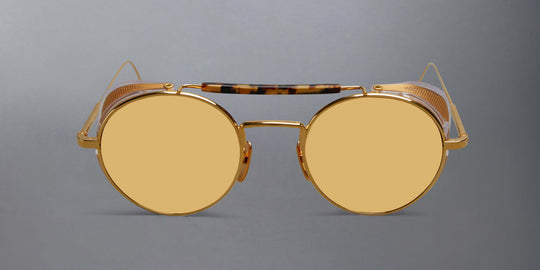 Thom Browne Limited Edition Acetate And Titanium Round Sunglasses