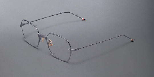 Thom Browne Titanium Rectangular Eyeglasses