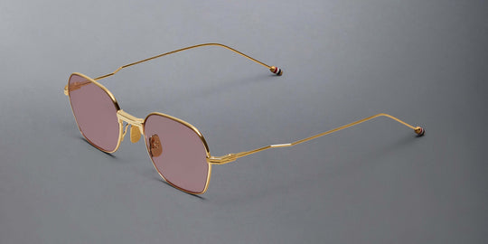 Thom Browne Titanium Rectangular Sunglasses