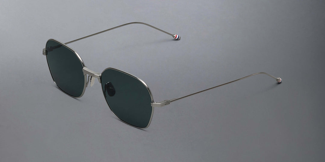 Thom Browne Titanium Rectangular Sunglasses
