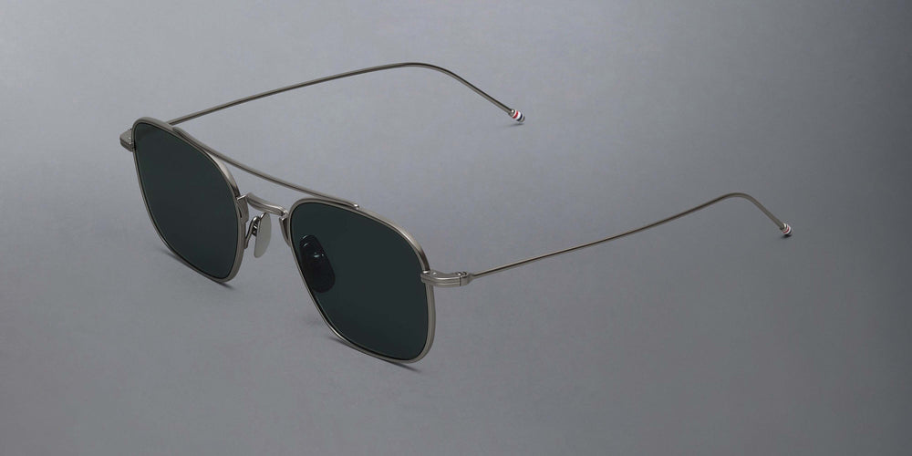 Thom Browne Titanium Squared Aviator Sunglasses